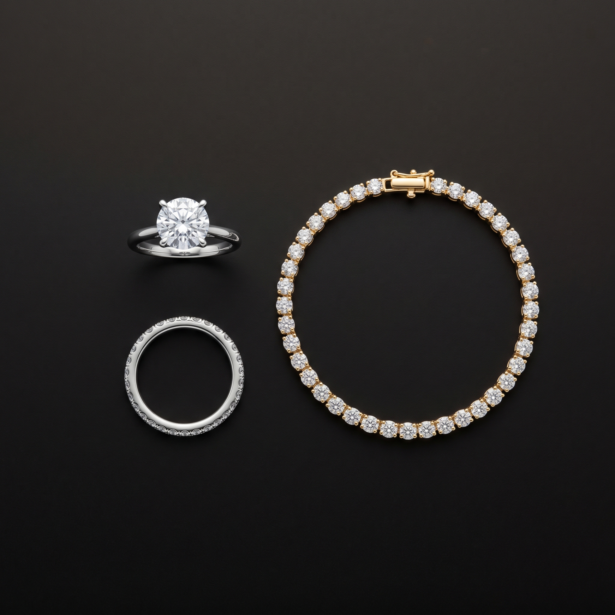 Jeweler's hands setting a diamond at a workbench showing real craftsmanship