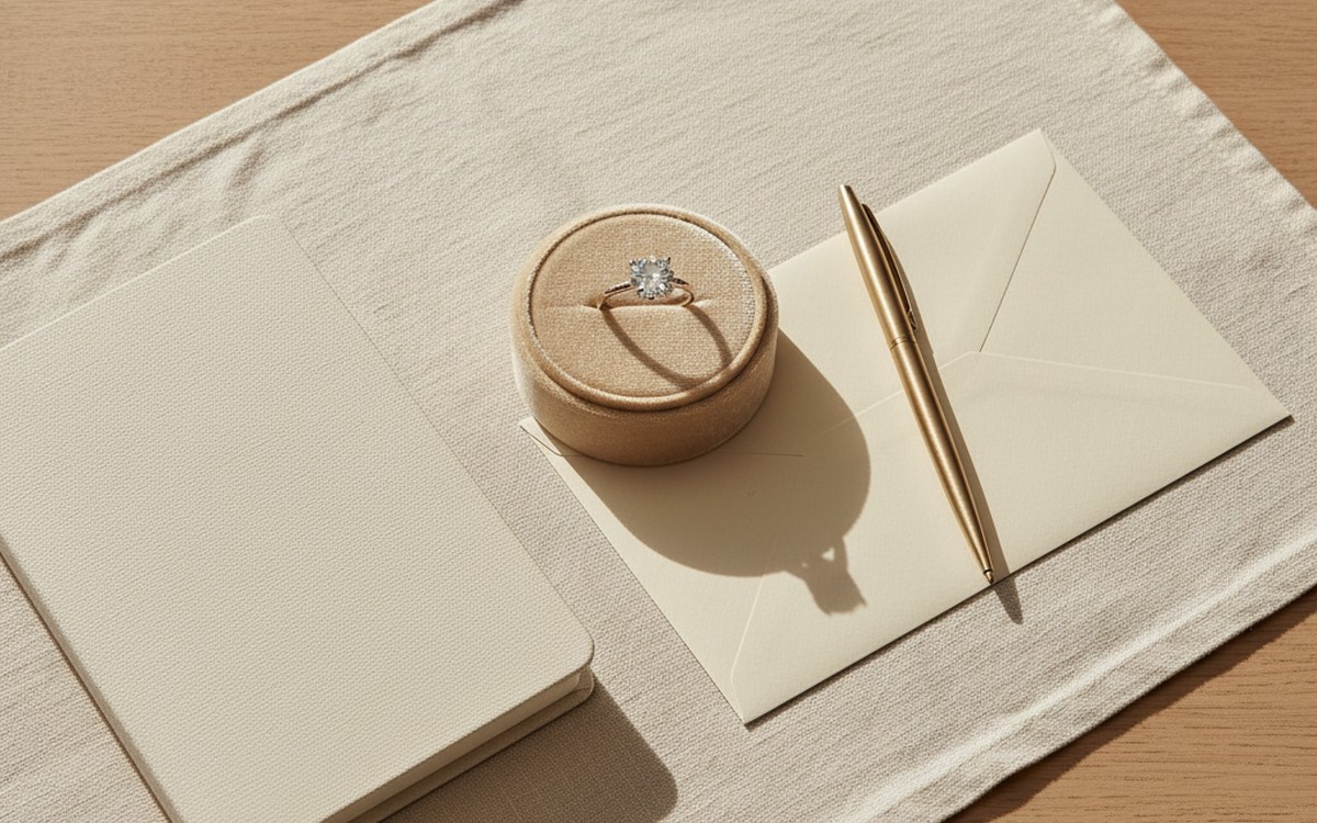 Editorial jewelry financing photo for Engagement ring monthly payments.