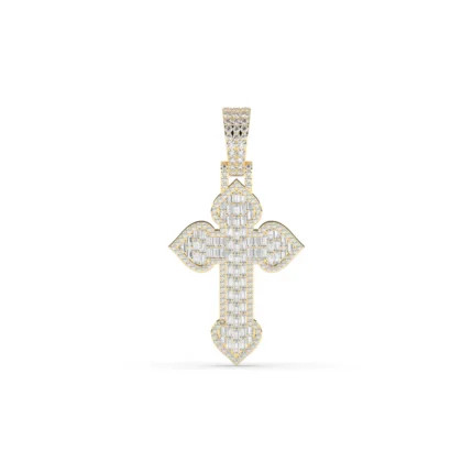 Mens Royal Cathedral Cross Pendant