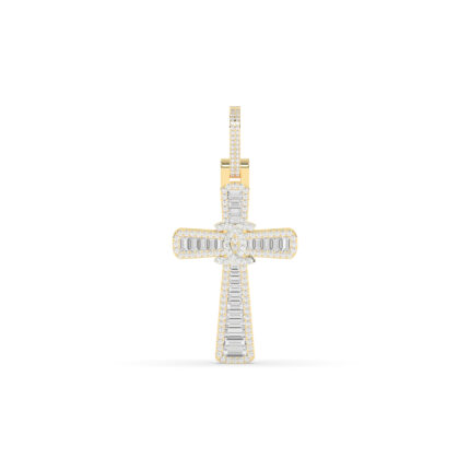 Mens Sovereign Baguette Cross