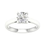 1.50 CT Round Lab Diamond Solitaire Engagement Ring, 14K White Gold