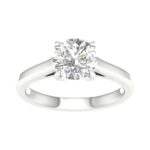 2.50 CT Round Lab Diamond Solitaire Engagement Ring, 14K White Gold