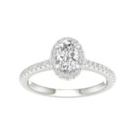 14K 1.00CT  Certified Lab Grown Diamond Ring ( IGI Certified )