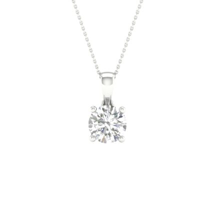 14K 0.50CT Certified Lab Grown Diamond Pendant