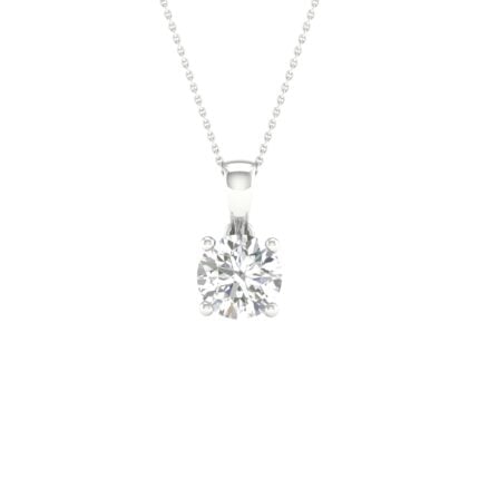 14K 1.00CT Certified Lab Grown Diamond Pendant