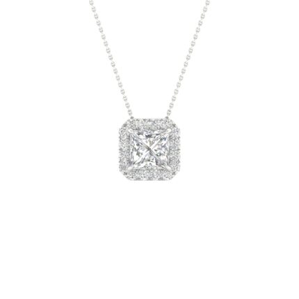 14K 1.13CT Certified Lab Grown Diamond Pendant ( IGI Certified )