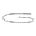 14K White Gold 4.00CT Certified Lab Grown Diamond Bracelet