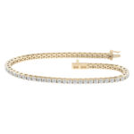 14K Yellow Gold 4.00CT Certified Lab Grown Diamond Bracelet