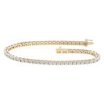 14K Yellow Gold 2.00CT Certified Lab Grown Diamond Bracelet