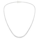 14K 10.00CT Certified Lab Grown Diamond Necklace ( IGI Certified )