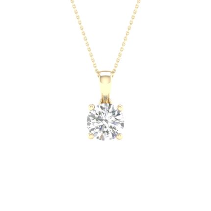 14K 0.50CT Certified Lab Grown Diamond Pendant ( IGI Certified )