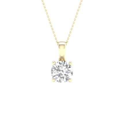 14K 0.50CT Certified Lab Grown Diamond Pendant