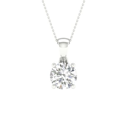 10K 0.50CT Certified Lab Grown Diamond Pendant