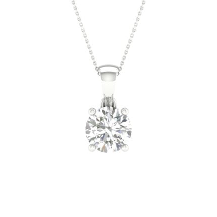 10K 1.00CT Certified Lab Grown Diamond Pendant