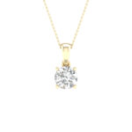 14K Yellow Gold 1.00 CT Certified Lab-Grown Diamond Pendant (IGI Certified)