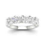 14K White Gold 2.00CT Certified Lab Grown Diamond Bands ( IGI Certified )