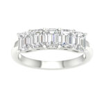 14K White Gold 2.00CT Certified Lab Grown Diamond Bands ( IGI Certified )