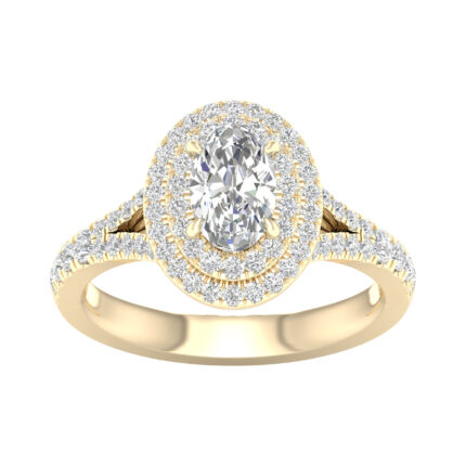 14K  1.25CT Certified Lab Grown Diamond Ring ( IGI Certified )