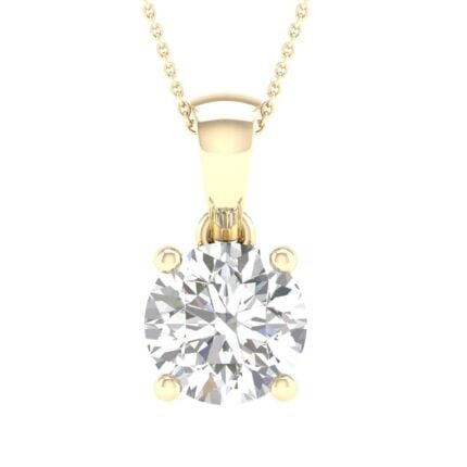 10K 1.00CT Certified Lab Grown Diamond Pendant