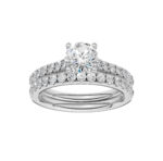 14K White Gold 1.75CT Round Diamond Bridal Set