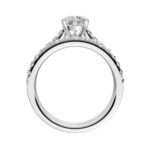 14K White Gold 1.75CT Round Diamond Bridal Set - Image 3