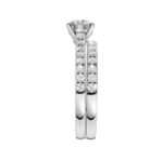 14K White Gold 1.75CT Round Diamond Bridal Set - Image 4