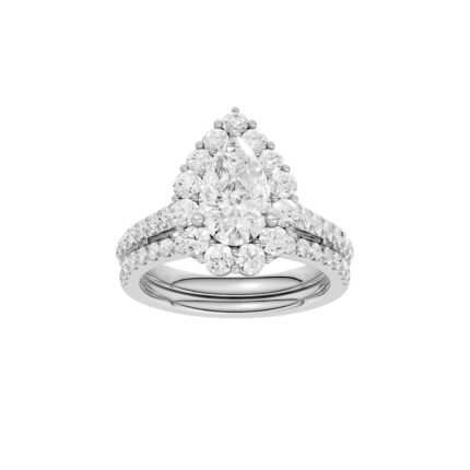 14K 2.50CT Certified Lab Grown Diamond Bridal Set