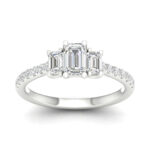 14K  1.00CT  Certified Lab Grown Diamond Ring ( IGI Certified )