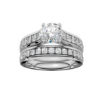 14K White Gold 1.75CT Round Diamond Bridal Set
