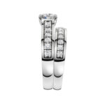 14K White Gold 1.75CT Round Diamond Bridal Set - Image 2