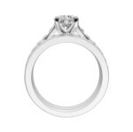 14K White Gold 1.75CT Round Diamond Bridal Set - Image 3