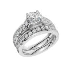14K White Gold 1.75CT Round Diamond Bridal Set - Image 4