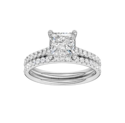 Platinum  2.50CT  Lab Diamond Bridal Ring