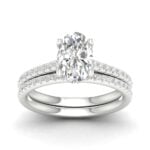 2.50CT Oval Diamond Bridal Set