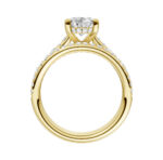 14K Yellow Gold 2.50CT Oval Diamond Bridal Set - Image 3