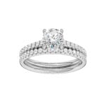 14K White Gold 1.50CT Round Diamond Bridal Set