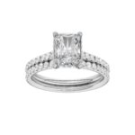 2.50CT Emerald Cut Diamond Bridal Set