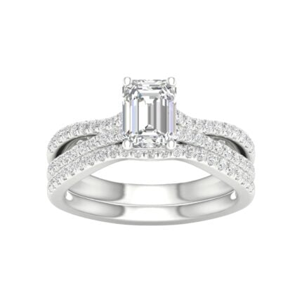 14K 1.40ct Lab Grown Diamond Bridal Set