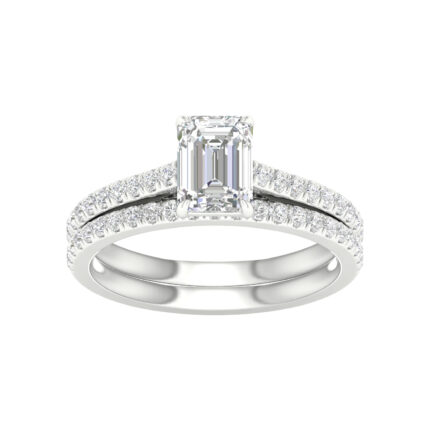 14K 1.50CT Certified Lab Grown Diamond Bridal Set