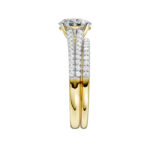 14K Yellow Gold 1.40CT Oval Diamond Bridal Set - Image 4