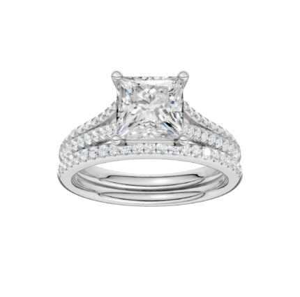 Certified Lab Grown 14K 2.40CT Diamond Bridal Set