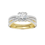 14K Yellow Gold 1.50CT Round Diamond Bridal Set