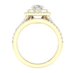 14K White Gold 1.75CT Oval Diamond Bridal Set - Image 2