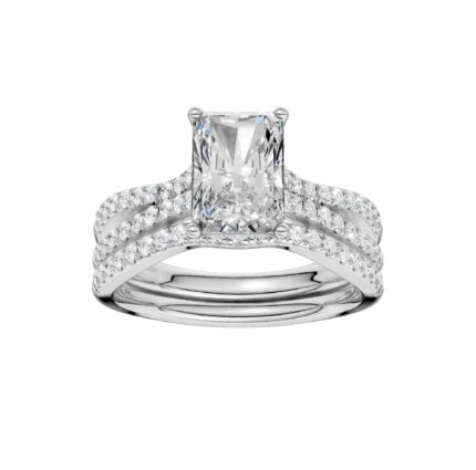 14K 2.40CT Lab Grown Diamond Bridal Set