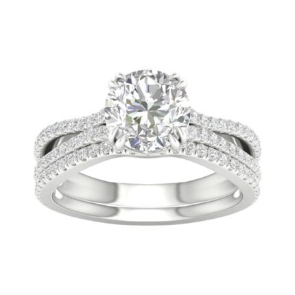 Certified Lab Grown 14K 2.50CT Diamond Bridal Set