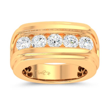14K 2.00CT Certified Lab Grown Mens Ring