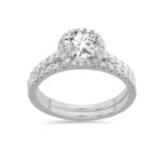 14K White Gold 1.75CT Round Diamond Bridal Set