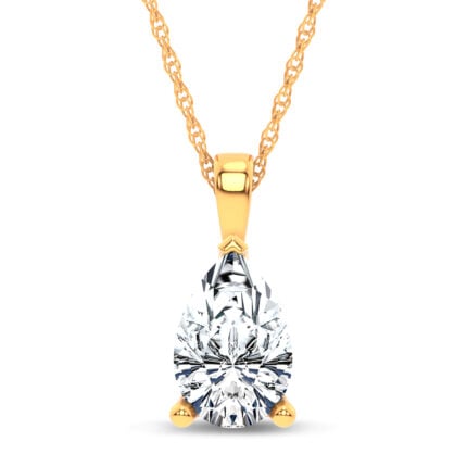 14K 1.00CT Certified Lab Grown  PENDANT