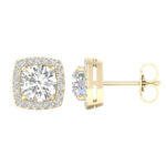 14K Yellow Gold 1.16CT Lab Grown Diamond Earrings