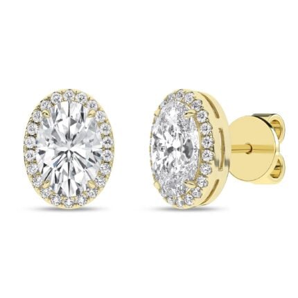 14K 2.25ct Certified Lab Grown Diamond Earrings